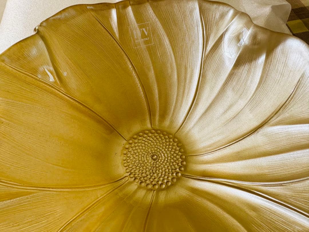 ルノーブル　イタリア　皿　マグノリア　ゴールド　フラワー