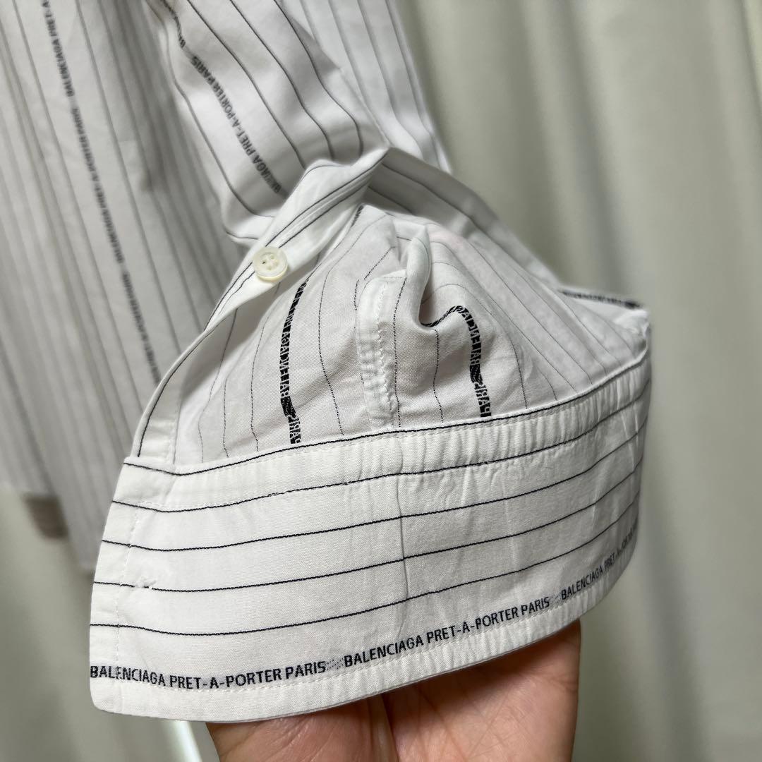 ★定価14万★ BALENCIAGA ピンストライプシャツ