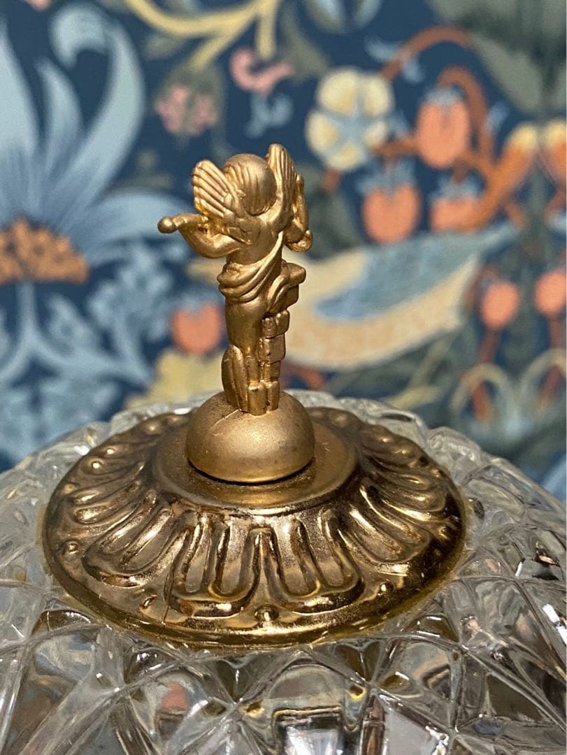 イタリア製 アンティーク ランプ 切子 テーブル インテリア 卓上ライト