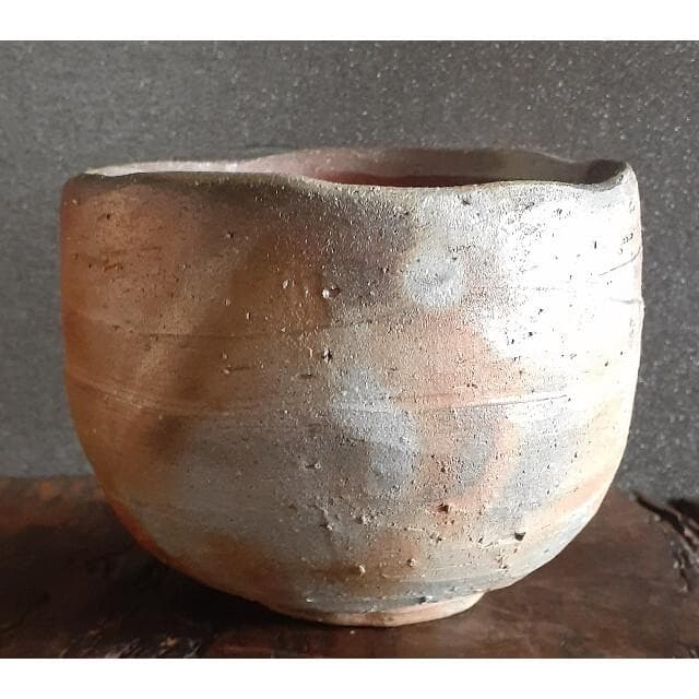 備前焼　【いさむ　勇】造　備前茶碗　共箱　未使用品！　茶道具　茶器