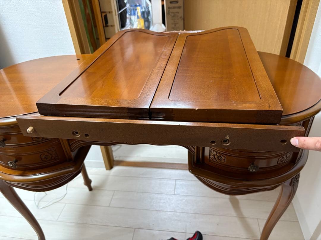 【美品】イタリア 家具 ヴェローナクラシックドレッサー&スツール 猫脚