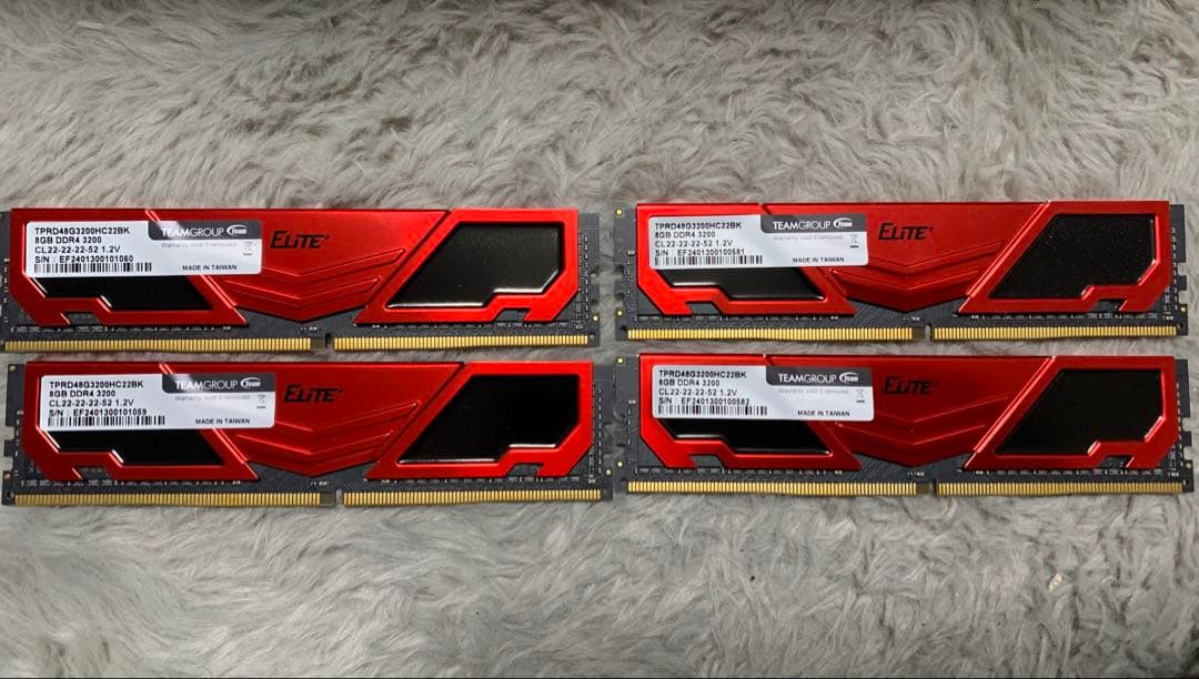 メモリー TeamGroup Elite Plus DDR4 8GBx4 3200MHz