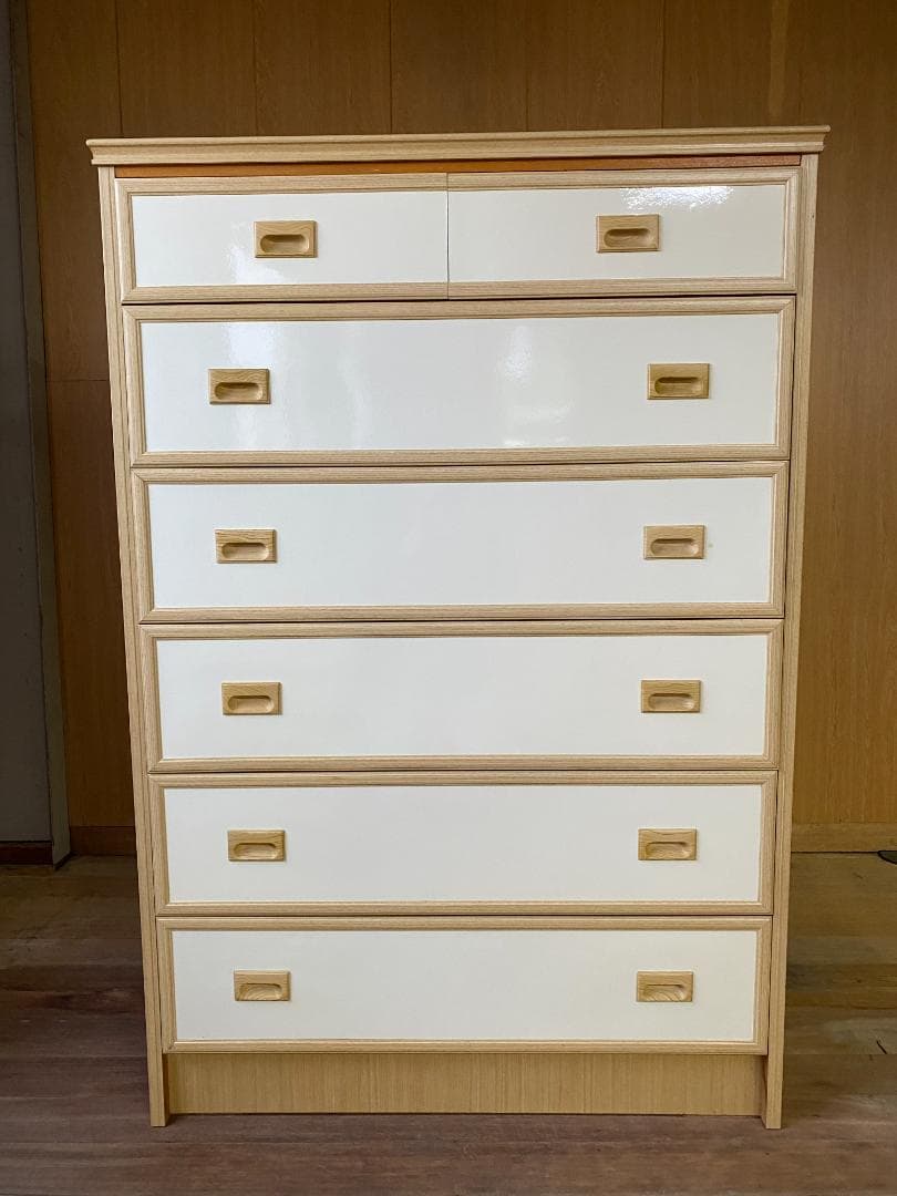 ６段タンス　ホワイト（2）