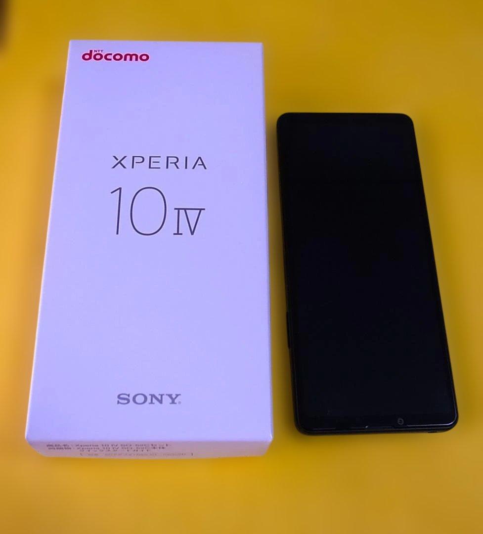 美品 Xperia 10 IV docomo ブラック SO-52C