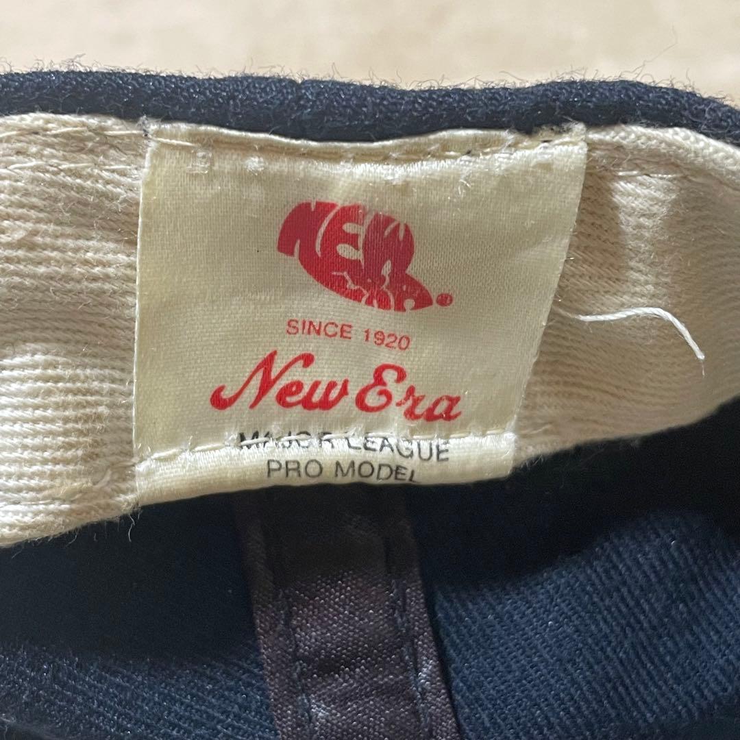 90s USA製 NEWERAアトランタブレーブス キャップ ネイビー レッド