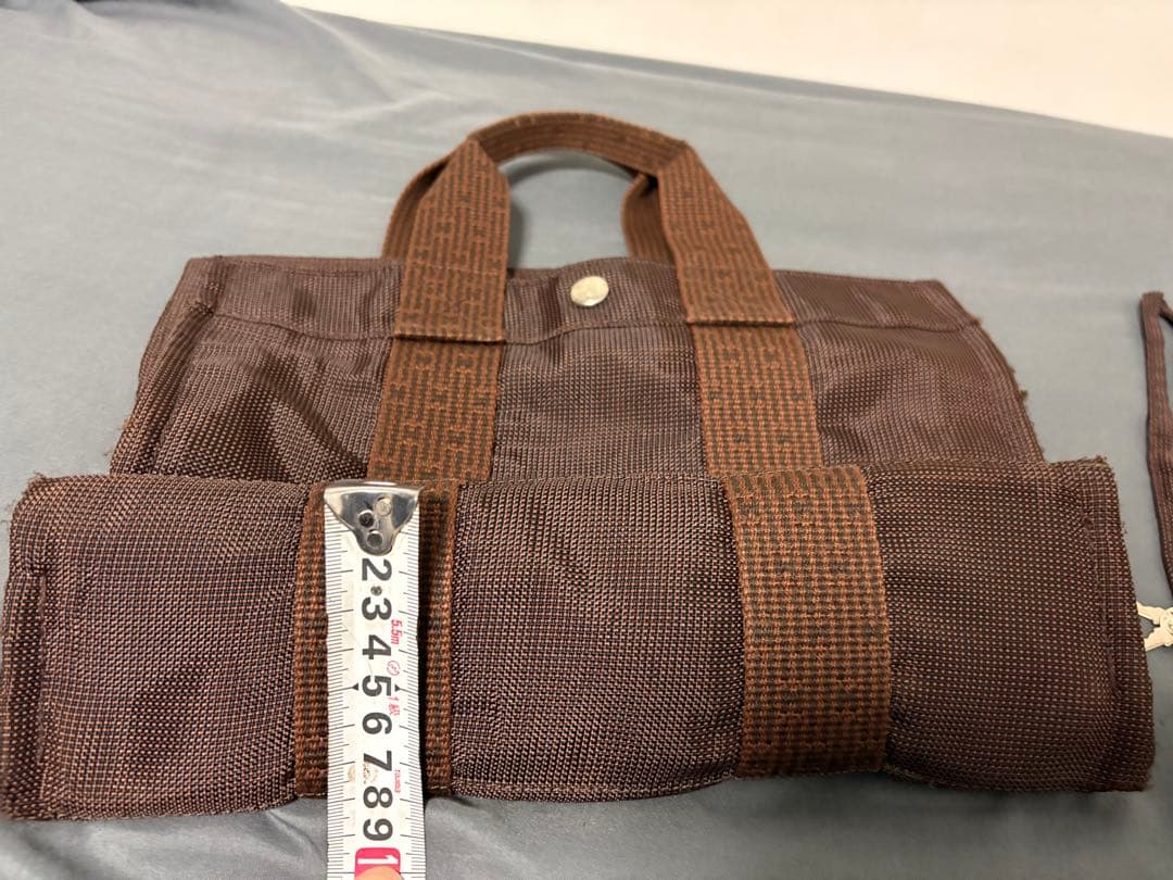 こ*ち様 エルメス エールラインMMトートバッグ　グレー＆ 茶色のセット