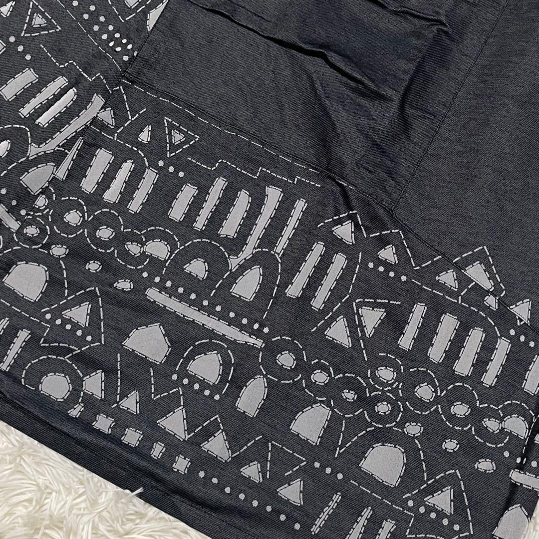 極美品☆センソユニコ t.b 変形 ノースリーブ ワンピース サイズ38 グレー