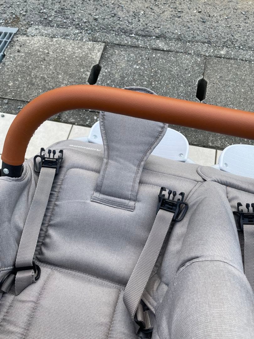 AIRBUGGY ココダブル 2人乗りベビーカー ストーン