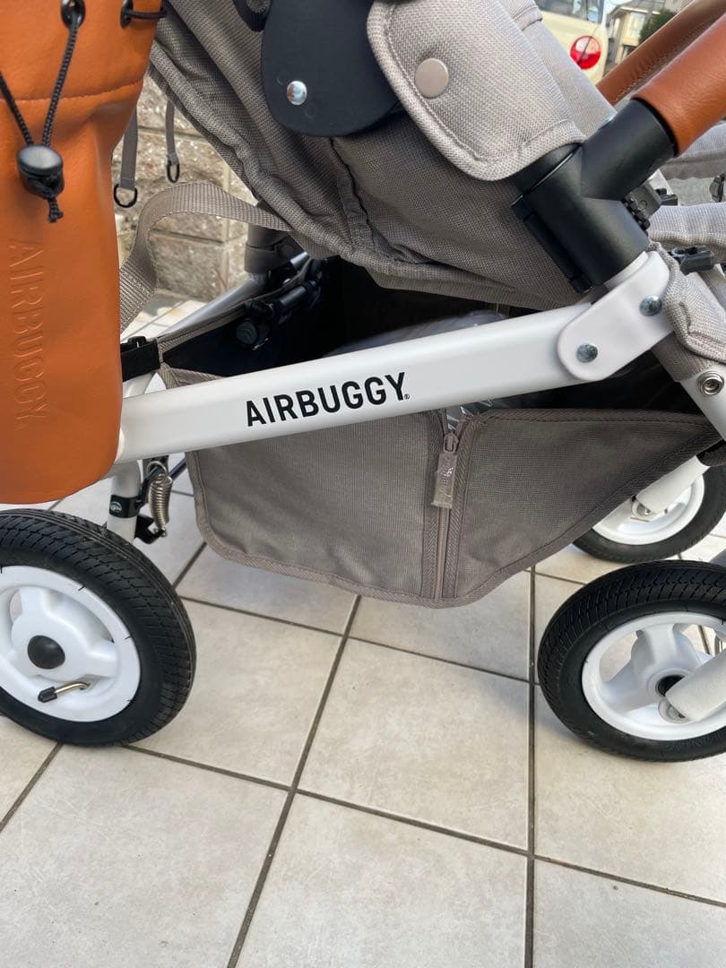 AIRBUGGY ココダブル 2人乗りベビーカー ストーン