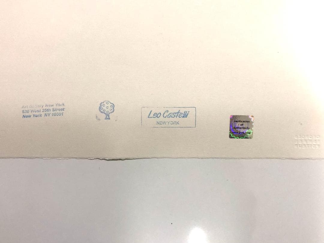 【模写】限定100部証明書 Andy Warhol One Blue Pussy