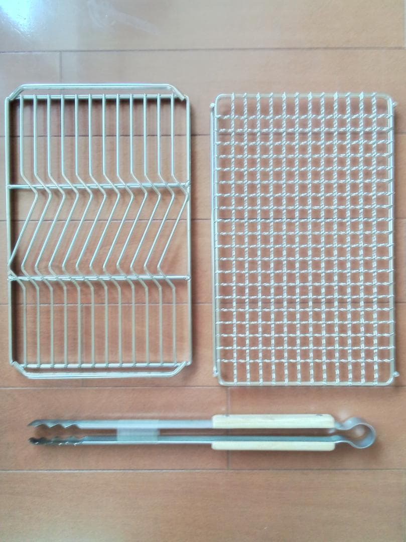 スノーピーク　焼アミステンレスハーフPro.、グリルネットハーフ、火ばさみ