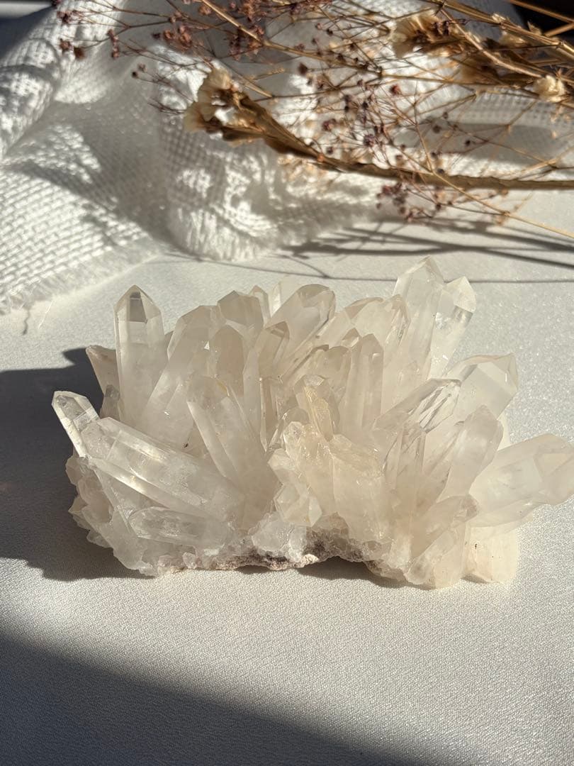 透明感◎ 聖美☆結晶♡ヒマラヤ山脈マニカラン水晶　クラスター