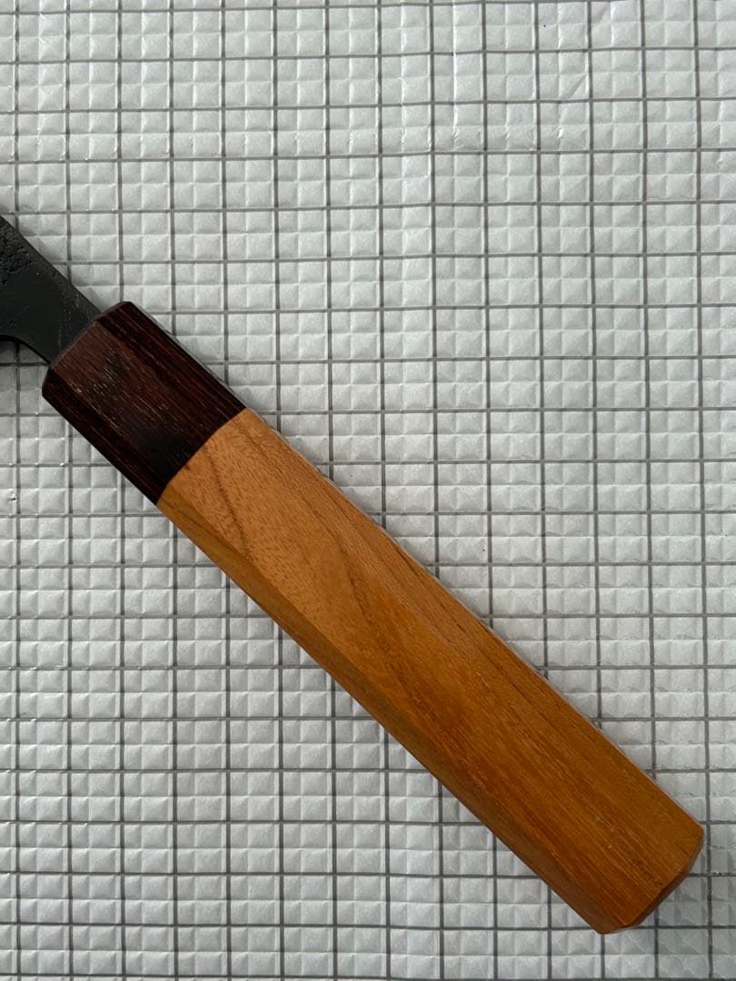 仙助 包丁 牛刀 牛刀包丁 青紙スーパー 黒肌梨地 欅八角柄 210mm ①