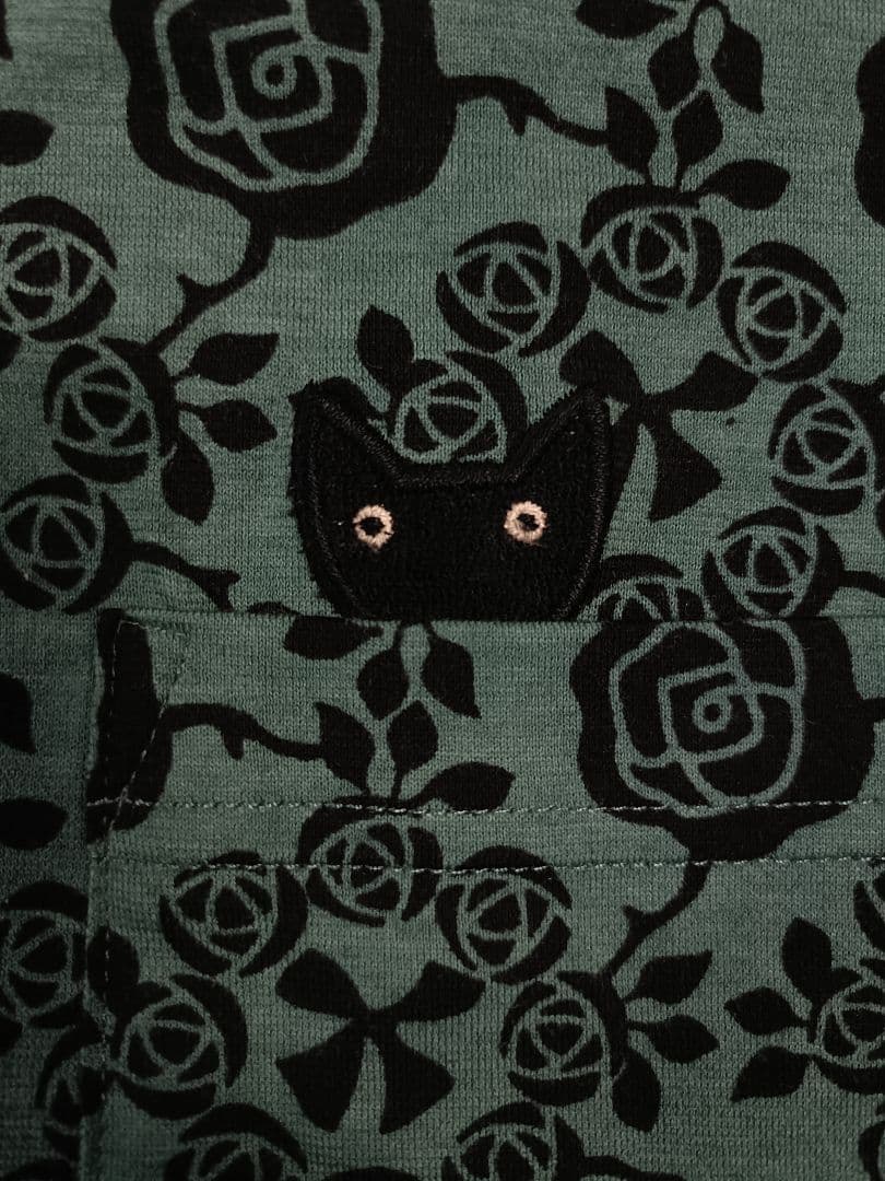 未使用タグ付き　マタノアツコ　　パジャマ　ルームウェア　ワコール　ポケットに猫