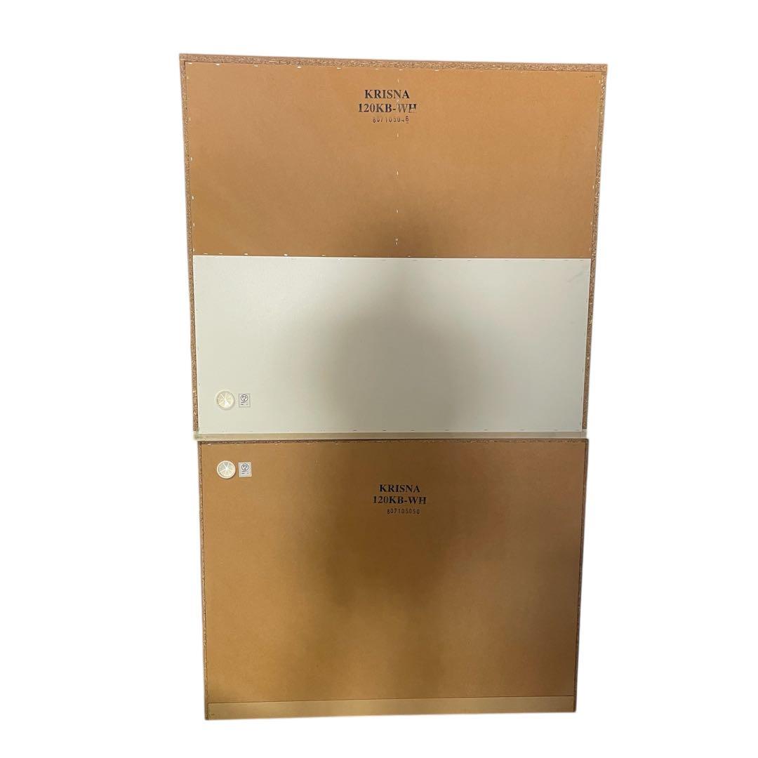 NITORI ニトリ 食器棚 120KB-WH キッチンボード アルミナ2 白