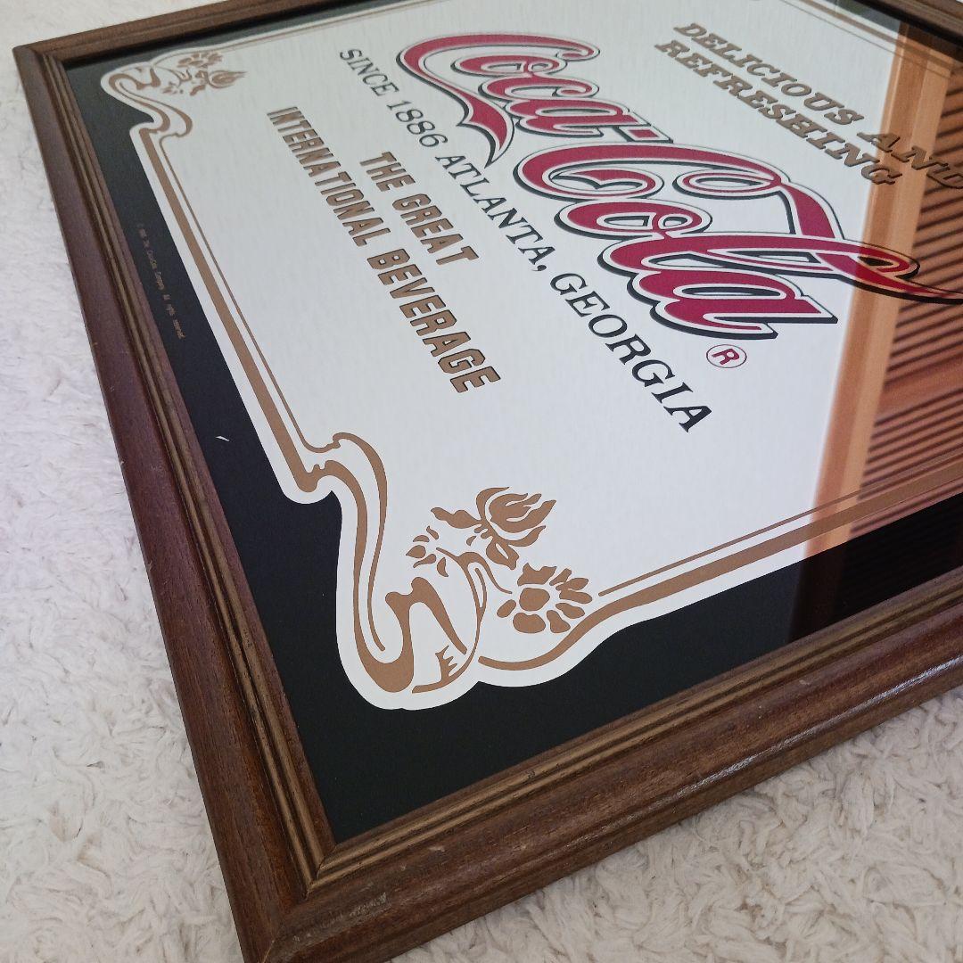 特大54.5×44.5 コカコーラ　パブミラー　　ヴィンテージCoca-Cola