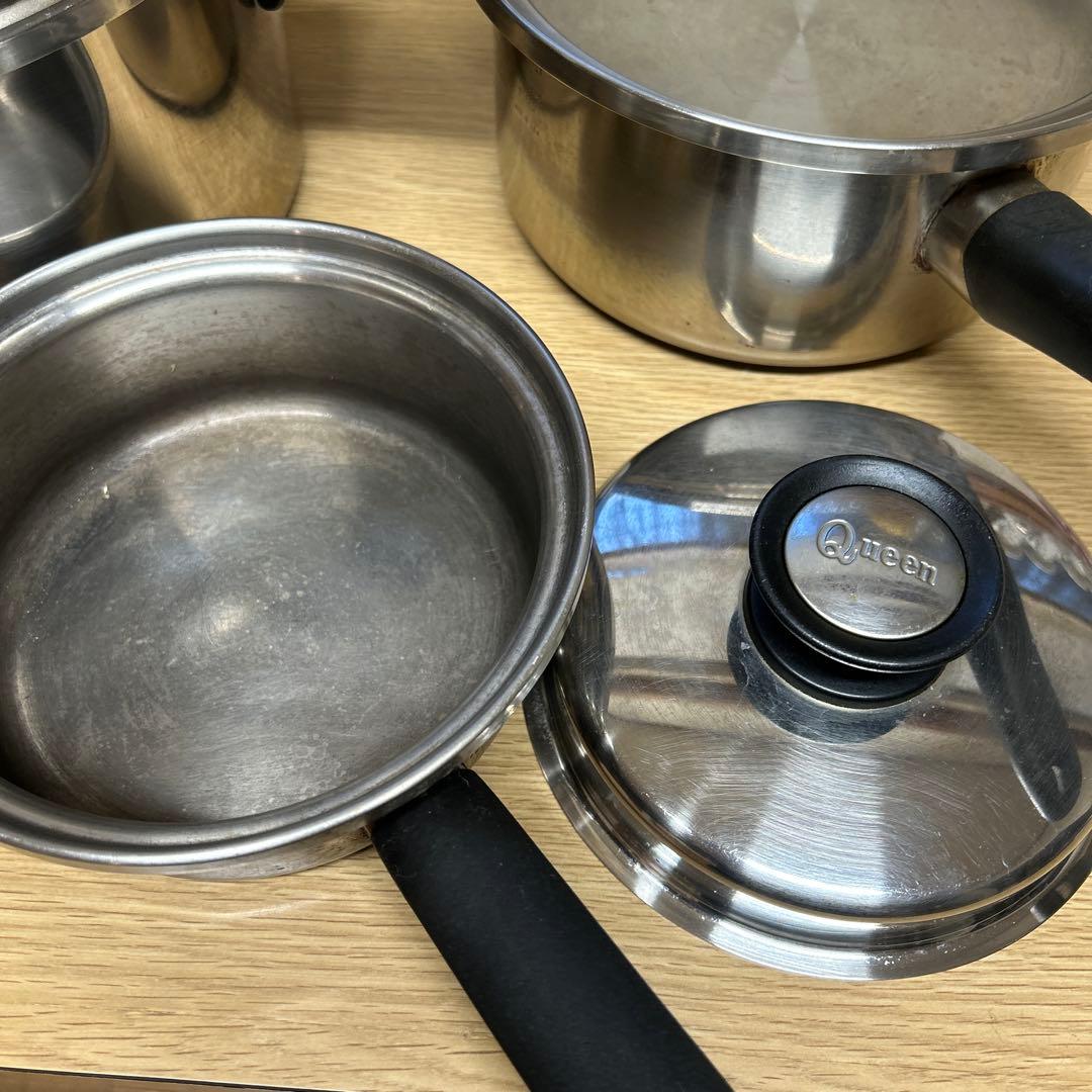 【Amway/アムウェイ】Queen まとめフライパン鍋ロングハンドル新品付き