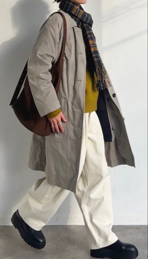 MHL ステンカラーコート PROOFED COTTON POPLIN