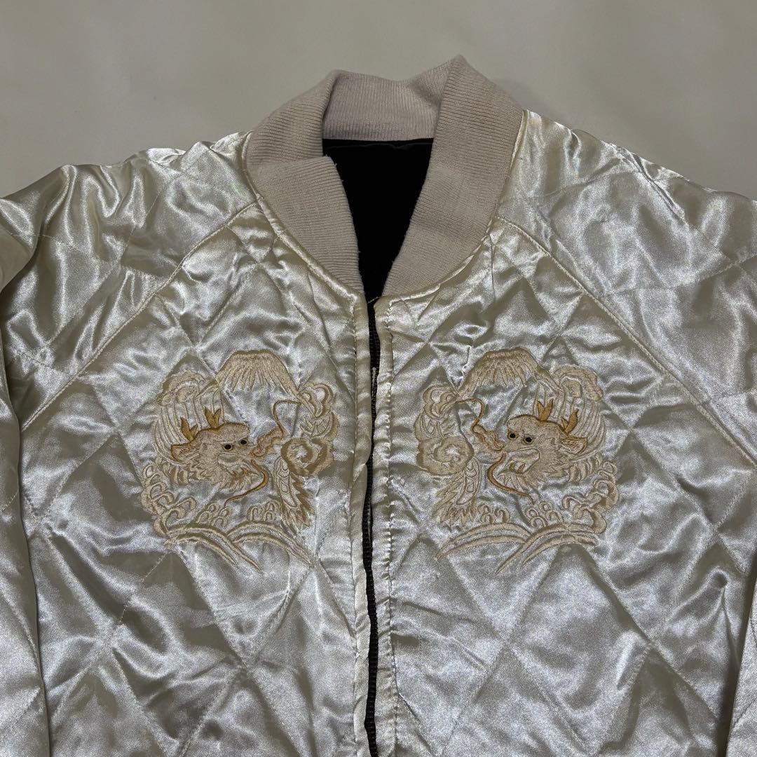 別珍スカジャン 虎×鷹