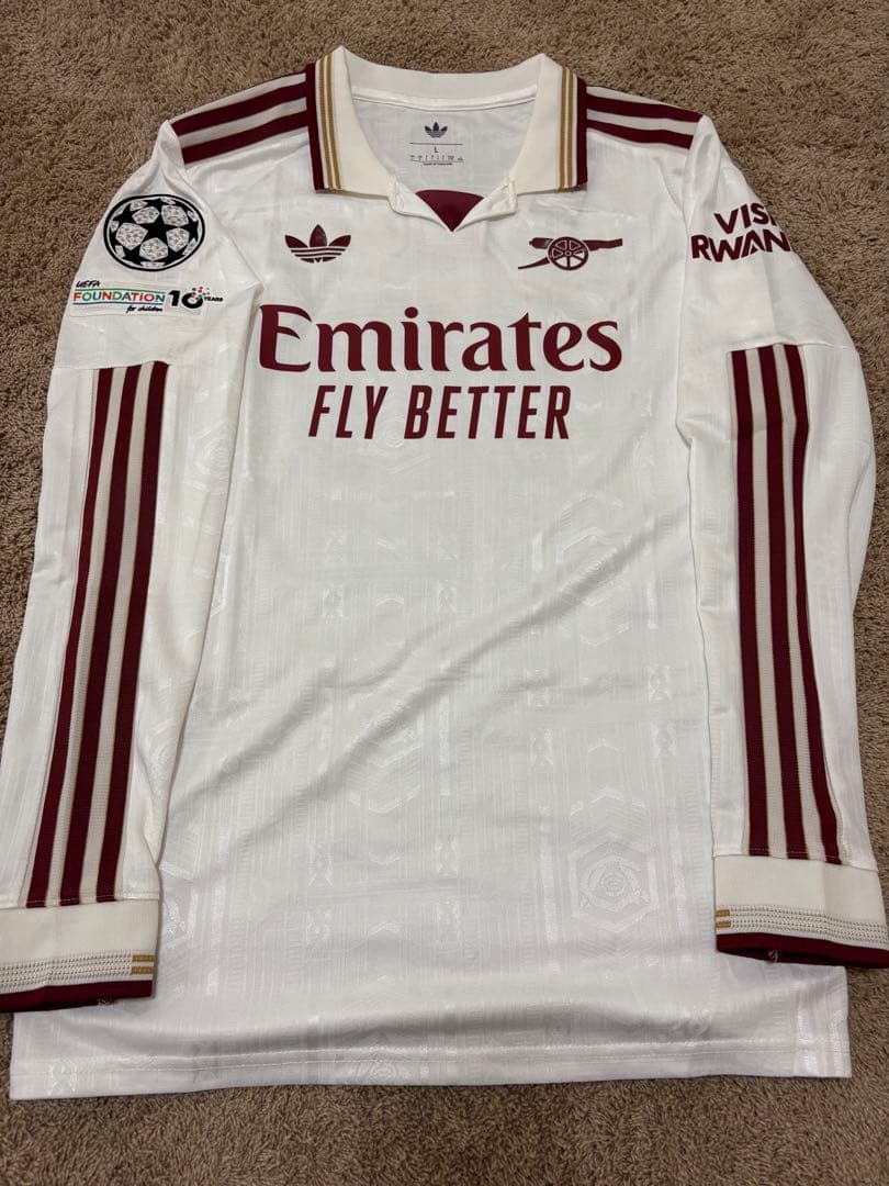 25-26 アーセナル10番 エゼ 長袖ユニフォーム