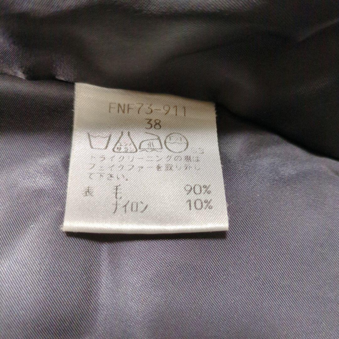 【希少】バーバリーブルーレーベル　ロングコート　ファー　２way　Aライン