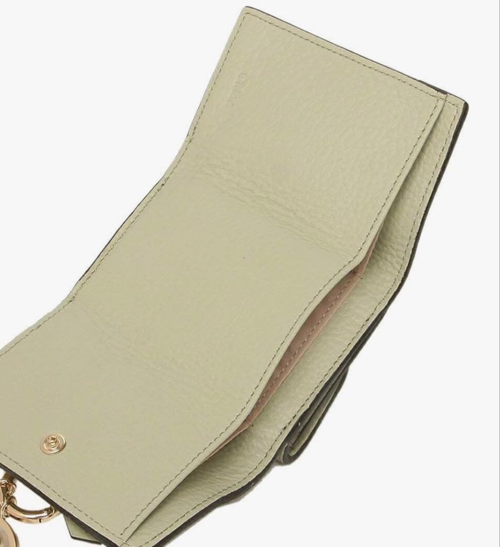 [Chloé] 新品 クロエ 三つ折り財布 ライトグリーン