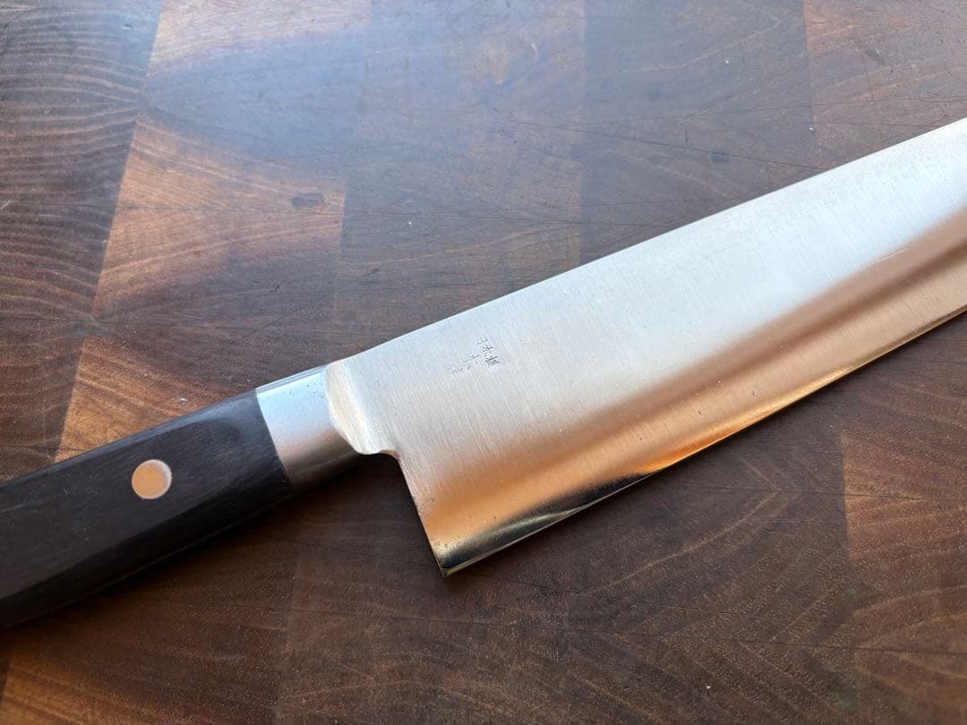 日本橋　木屋　牛刀　230mm 7寸半　包丁　洋包丁　炭素鋼　全鋼　シェフナイフ