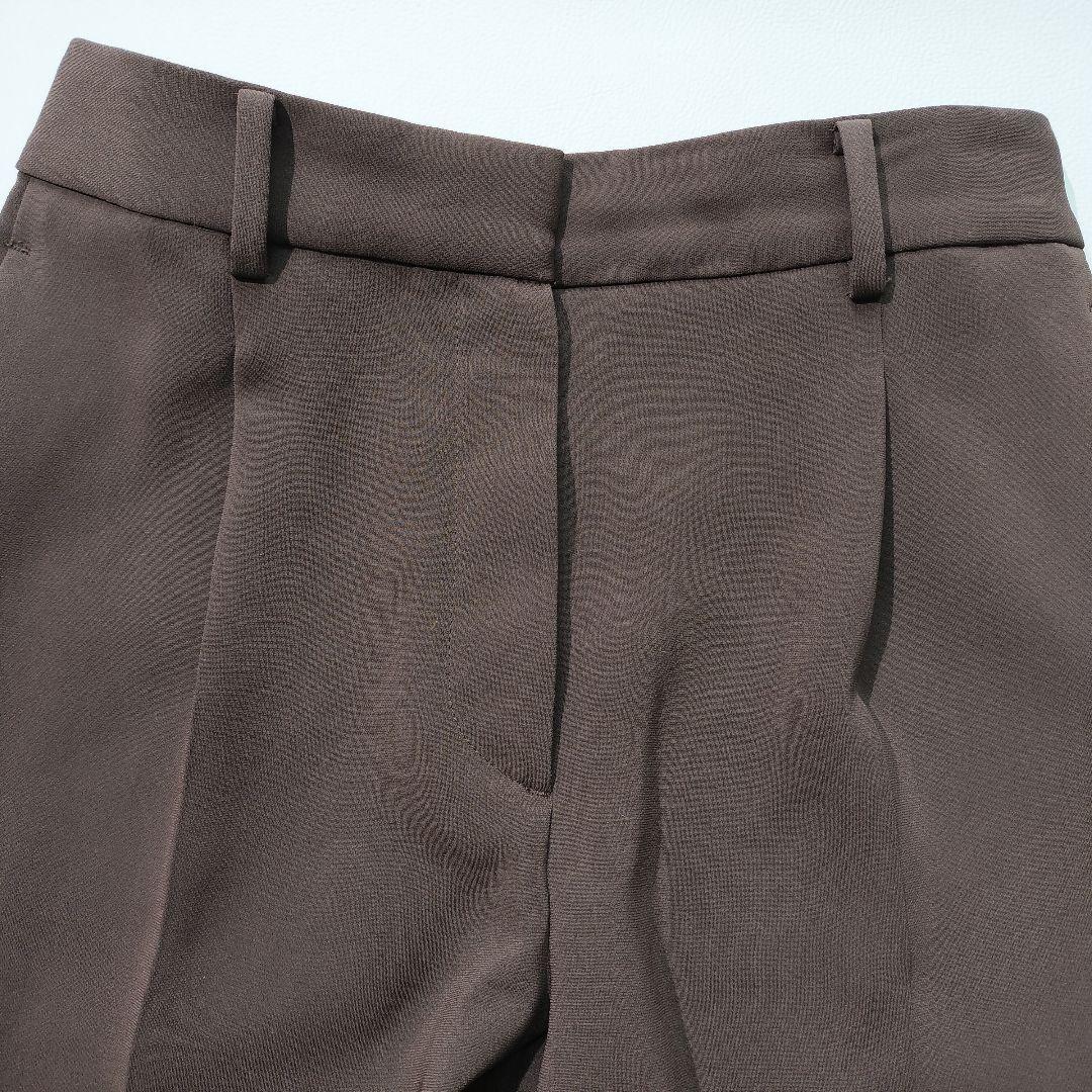 PLST プラステ トリアセブレンド セットアップ パンツスーツ ブラウン S