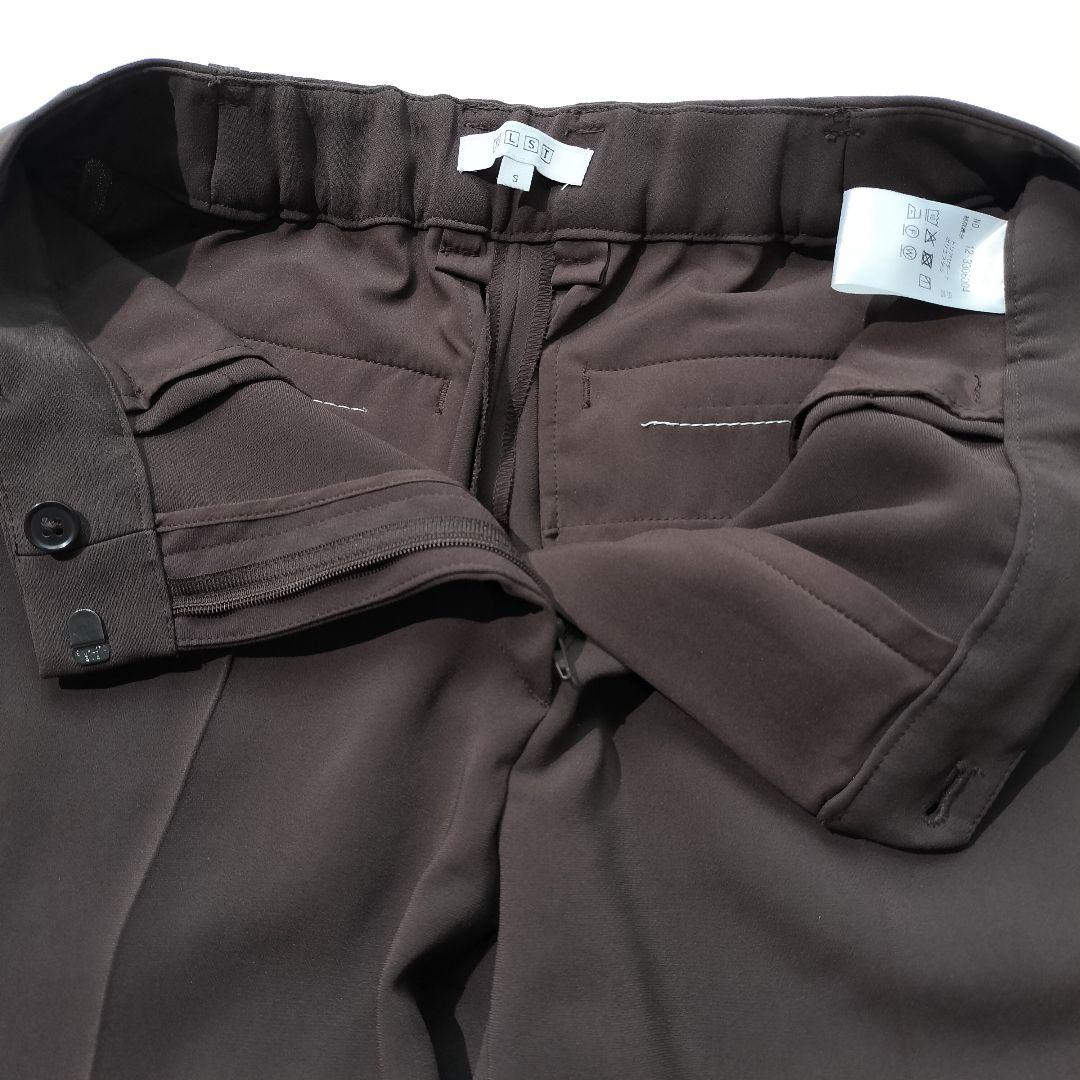 PLST プラステ トリアセブレンド セットアップ パンツスーツ ブラウン S