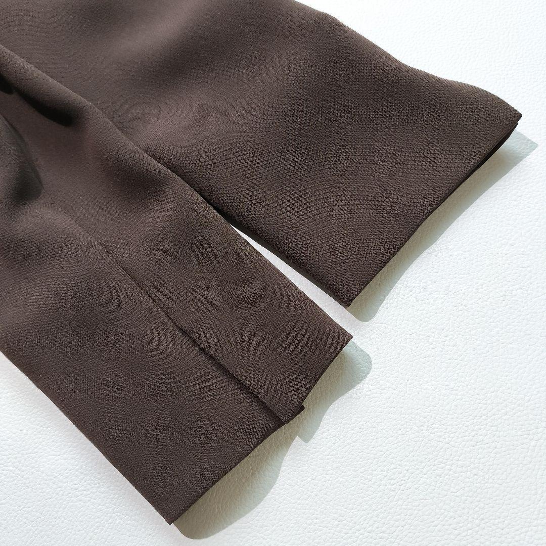 PLST プラステ トリアセブレンド セットアップ パンツスーツ ブラウン S