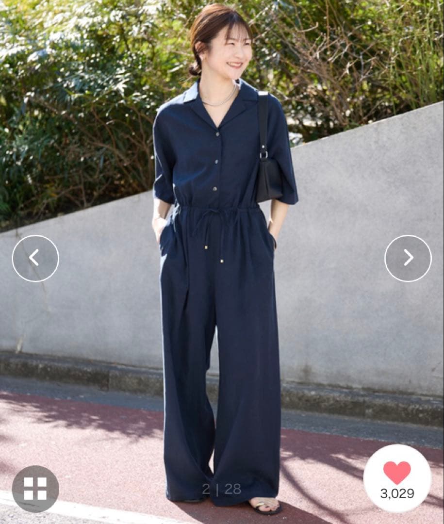 SLOBE IENA ハーフスリーブオールインワン