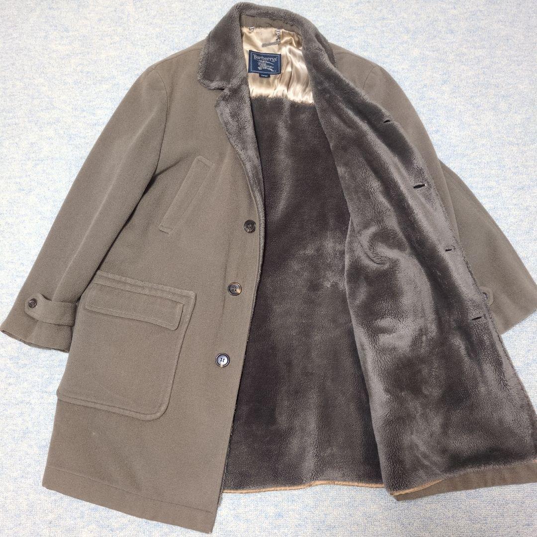 ✨希少✨ バーバリー ラムウール100% ボアギャングコート ヴィンテージ L