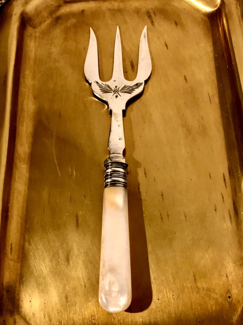 M11 ヴィンテージ フォーク ナイフ チーズサーバー スターリングシルバー