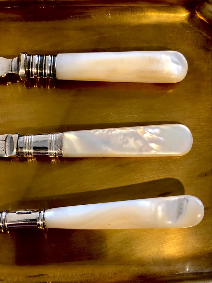 M11 ヴィンテージ フォーク ナイフ チーズサーバー スターリングシルバー