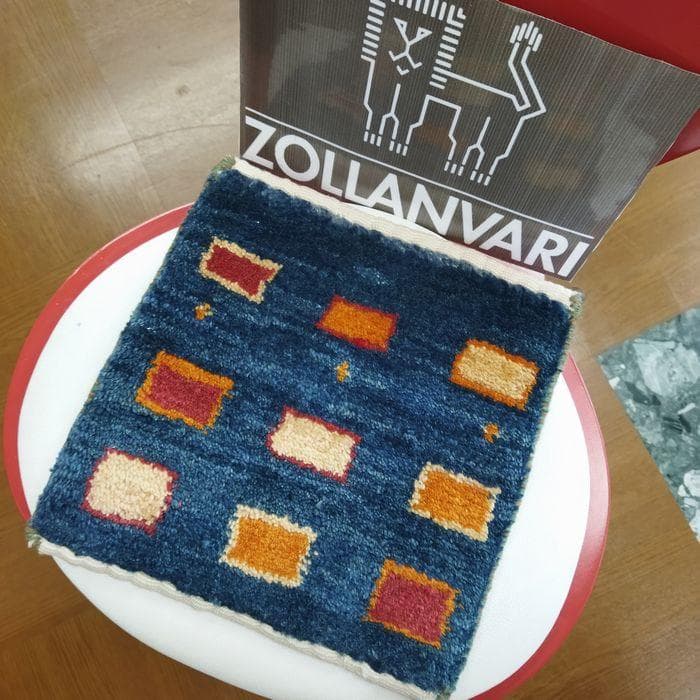 値下げ交渉ミニギャベ●29×30㎝●手織●本物●新品未使用 遊牧民が紡ぐギャッベ