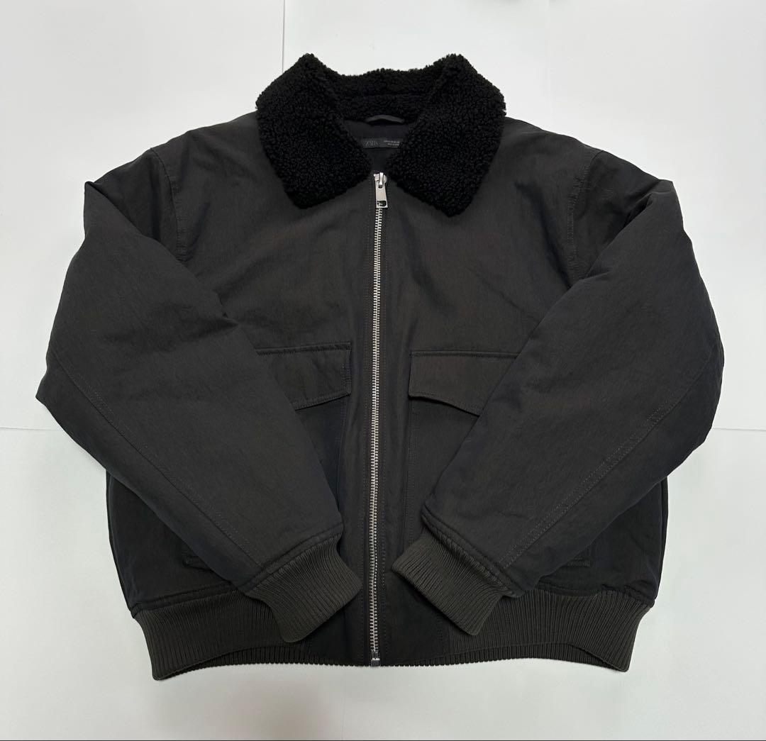 ZARA コンビボンバージャケット