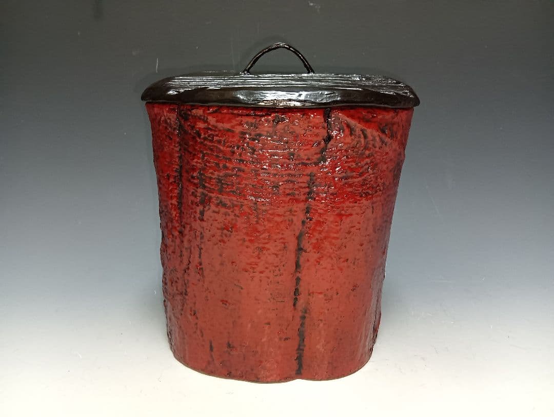 ホ*ー様 茶道具/大蔵達雄「根来水指」/共箱