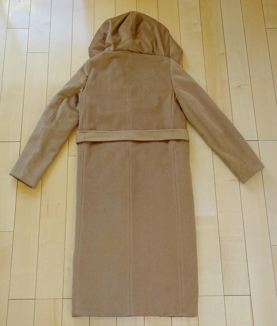 Weekend Max Mara キャメル フーデッドウールロングコート