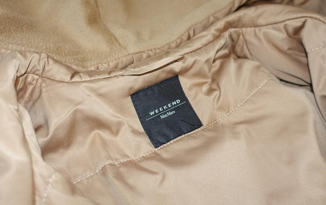 Weekend Max Mara キャメル フーデッドウールロングコート