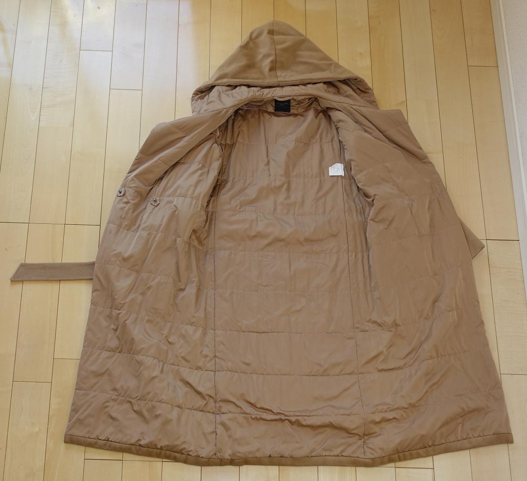 Weekend Max Mara キャメル フーデッドウールロングコート