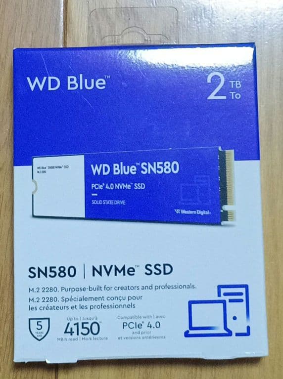 western digital 内蔵ssd 2TB 4150mb