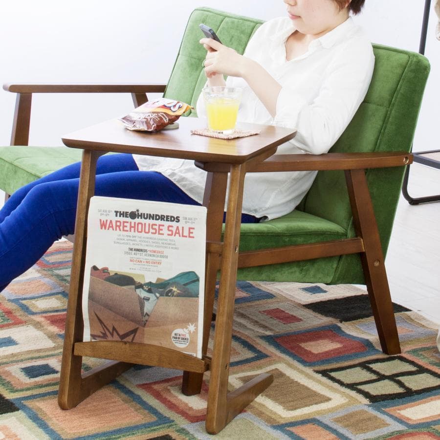 東谷 トムテ ソファサイドテーブル TAC-239WAL 1483