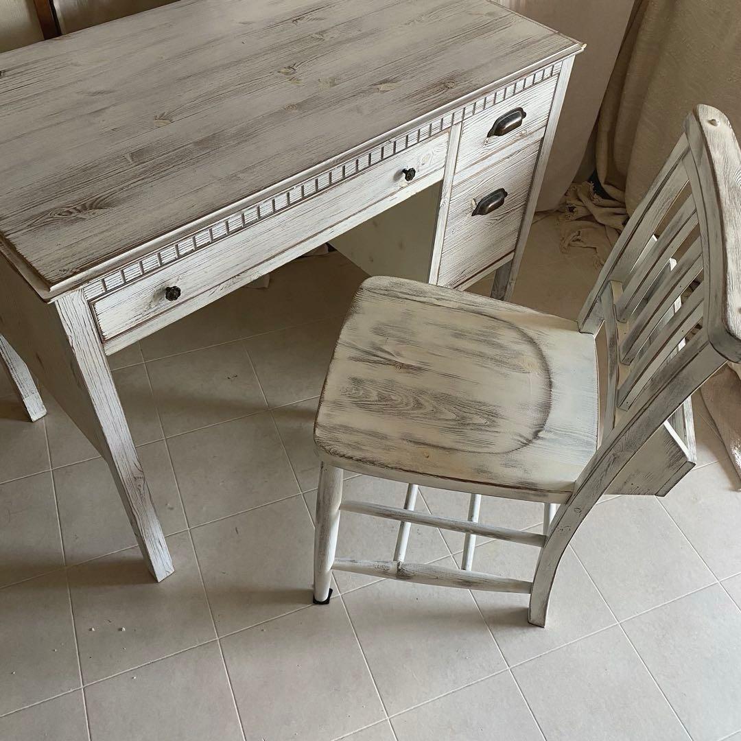 jon living 北欧　シャビーシック　チャーチチェア　椅子　チェア　白家具