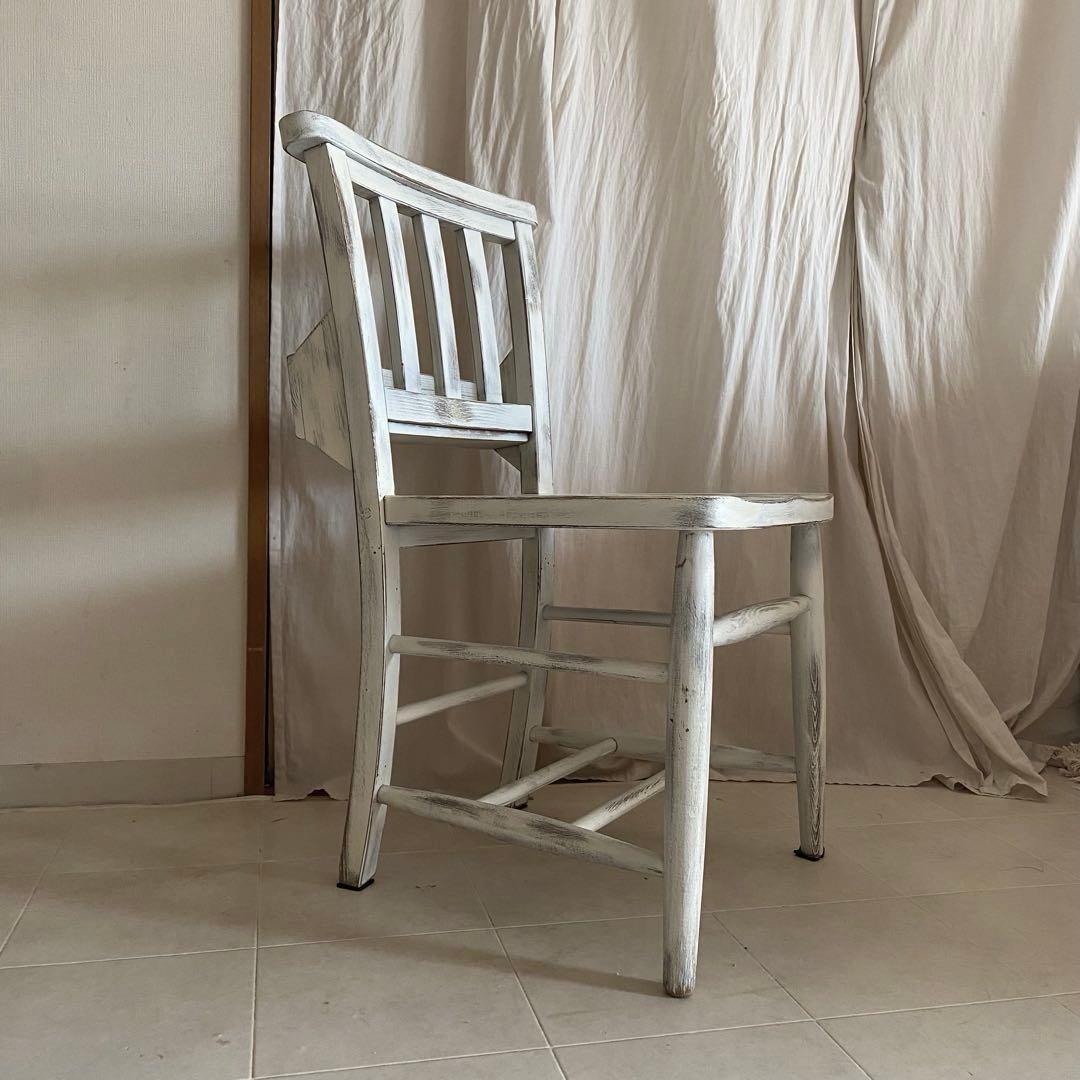 jon living 北欧　シャビーシック　チャーチチェア　椅子　チェア　白家具