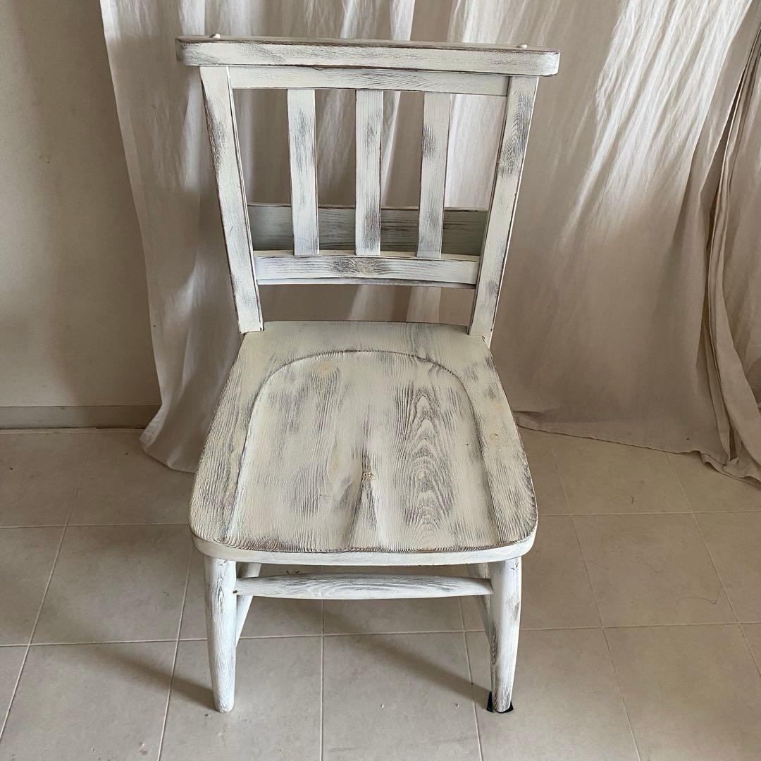 jon living 北欧　シャビーシック　チャーチチェア　椅子　チェア　白家具