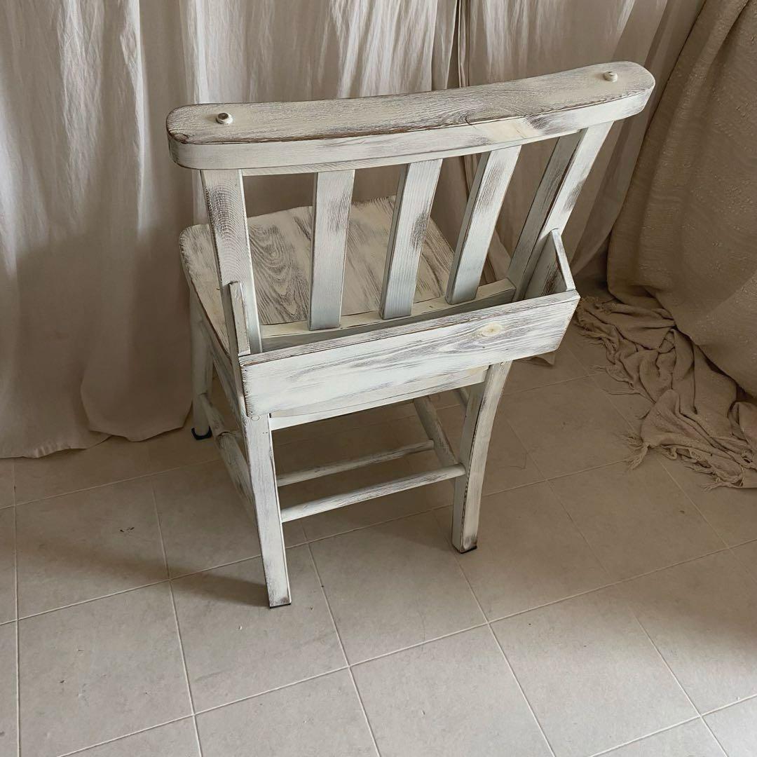 jon living 北欧　シャビーシック　チャーチチェア　椅子　チェア　白家具