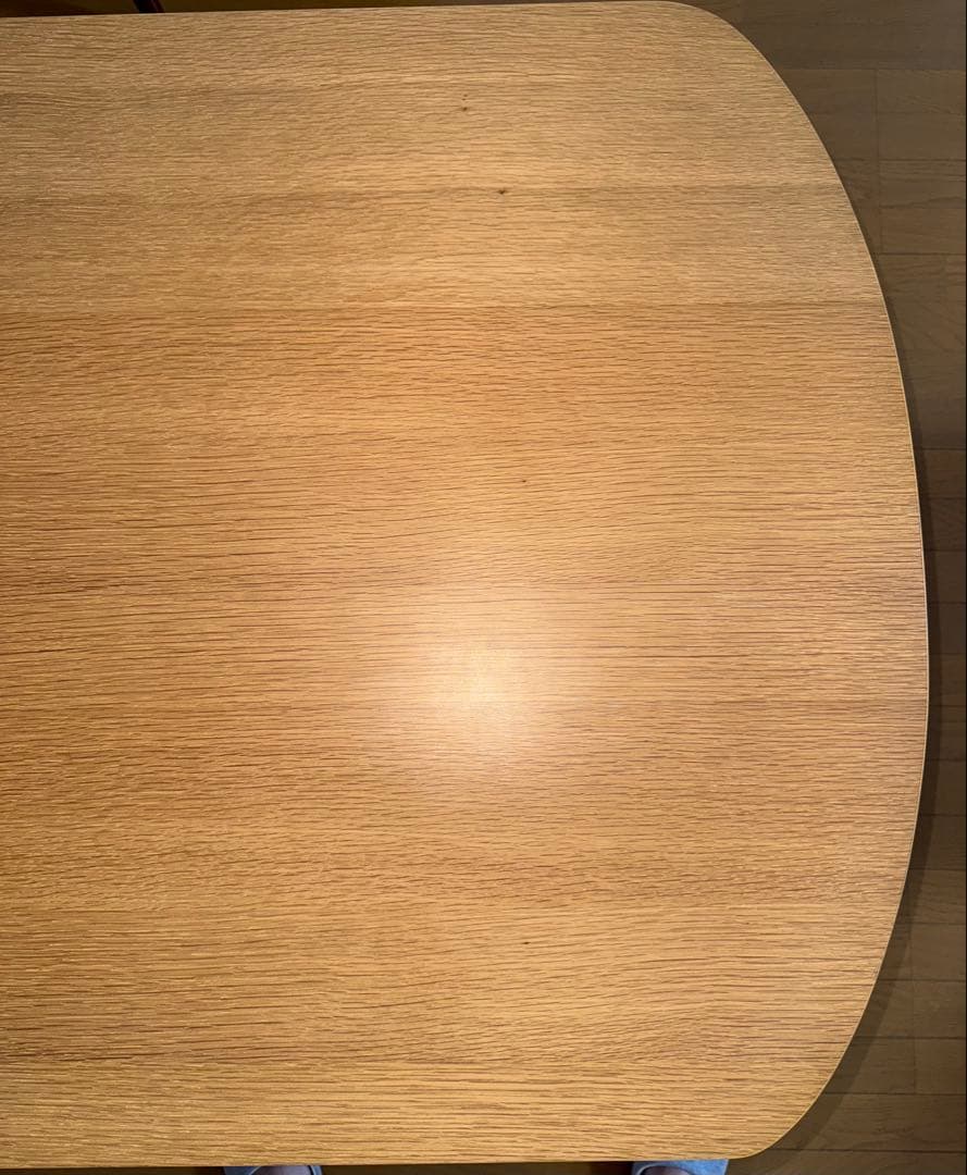 【にょん】湯川家具 4人掛けダイニングテーブルのみ 150x80cm