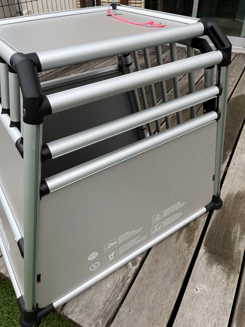 (手渡し限定)アルミ製犬用ケージ 中型犬用　4Pets TUV認証