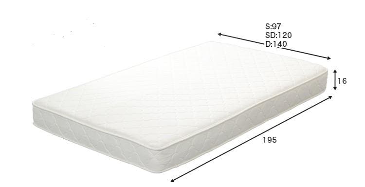 【シングル　ホワイトオーク】 棚付きデザインフロアベッド <マットレス付き>