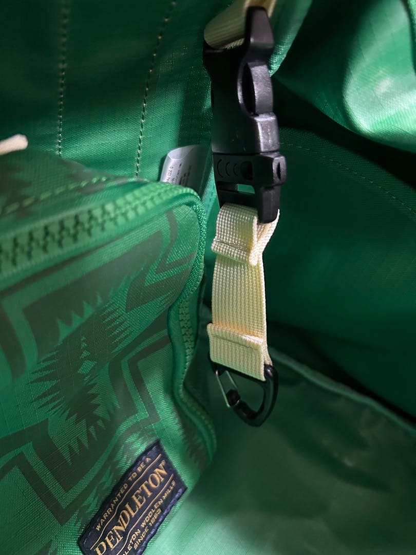 【数回使用】PENDLETON×稲葉真理恵コラボ マザーズバッグ グリーン